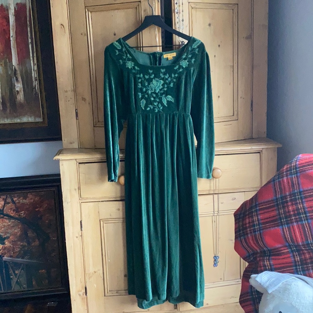 April Cornell velvet like dress